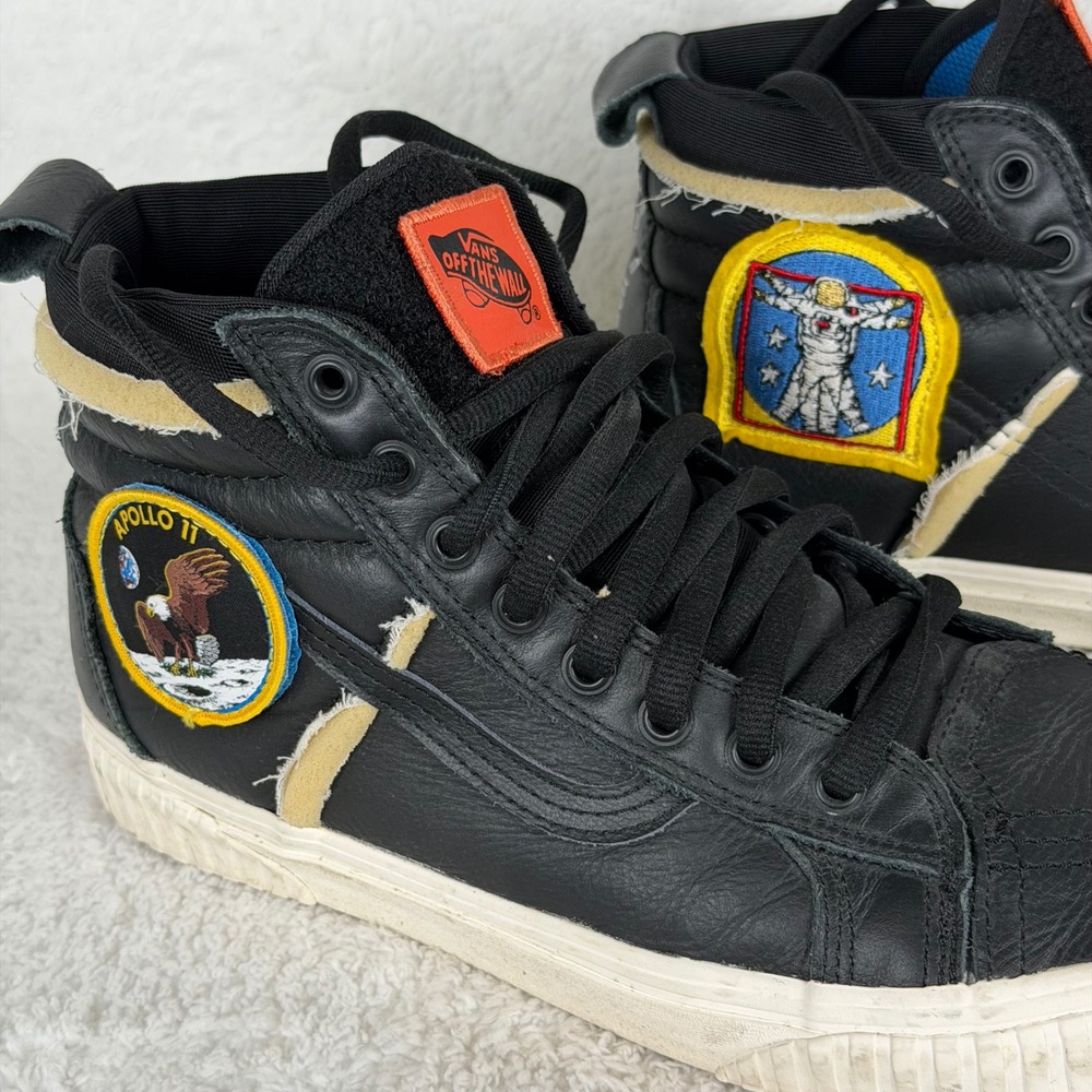 Vans Sk8-Hi 46 MTE DX NASA Space Voyager Mens 10.5 Black Apollo 11 Sneakers